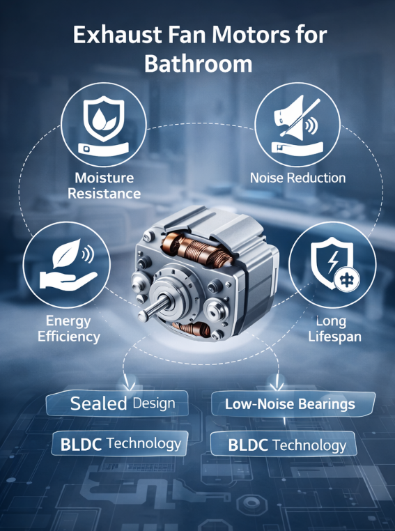 exhaust fan motors for bathroom