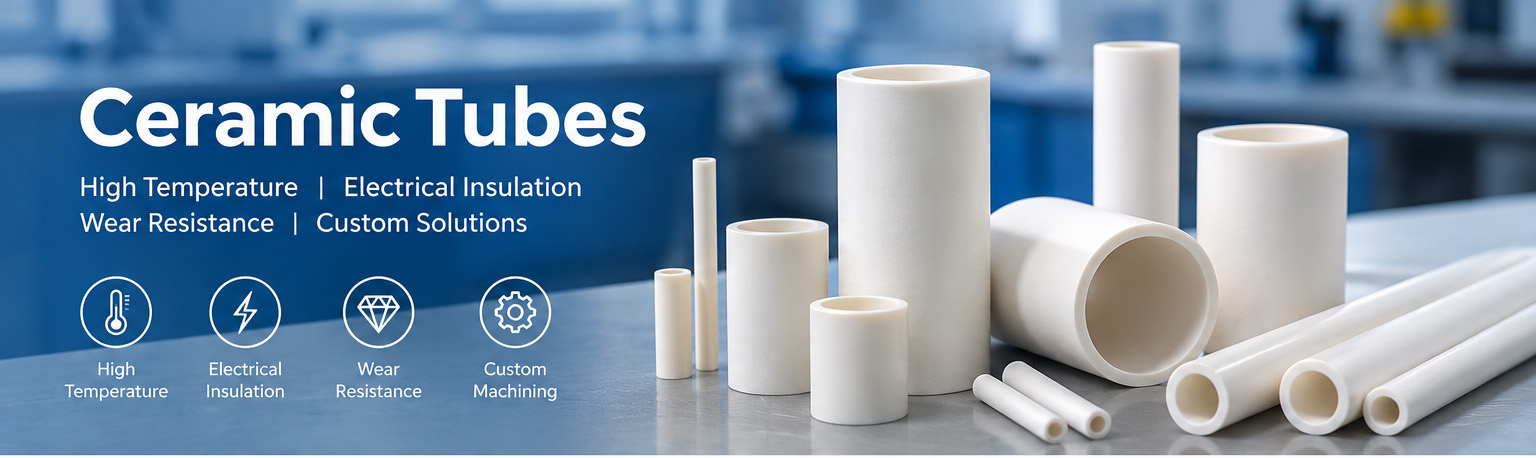 Alumina ceramic tubes for high temperature and electrical insulation applications