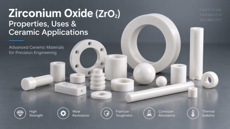 Zirconium oxide ceramic components made from ZrO2