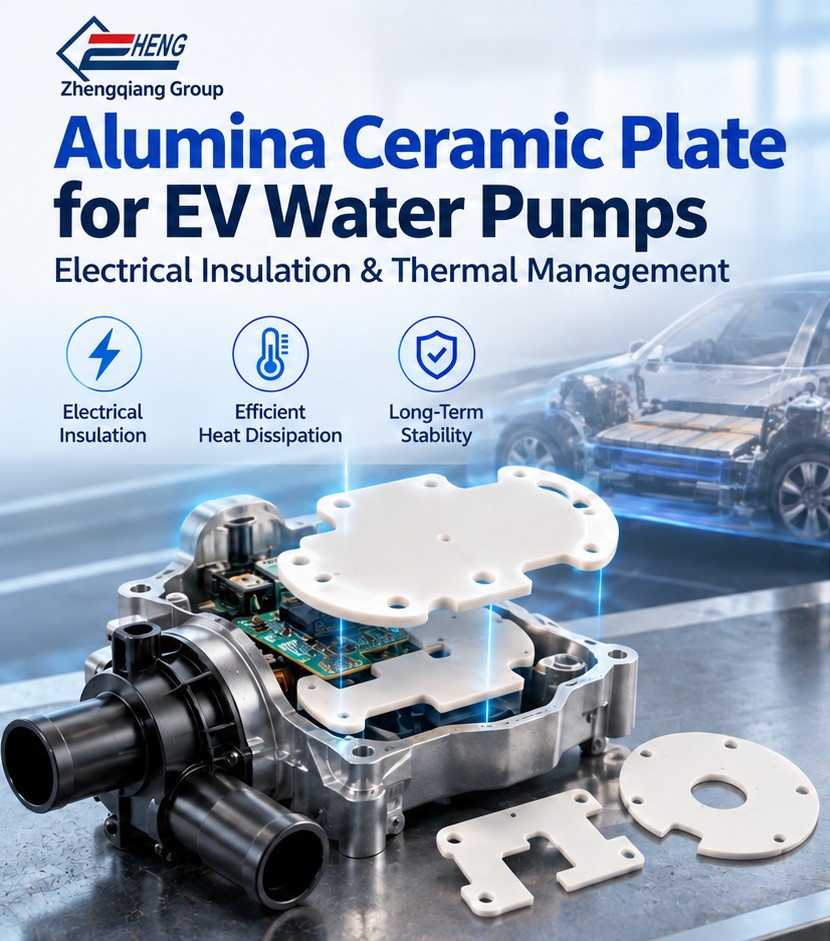 Alumina Ceramic Plate for EV Water Pumps Alumina ceramic plate for EV water pumps electrical insulation and thermal management