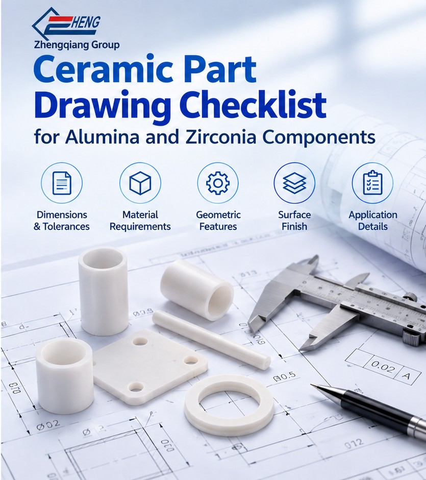 Ceramic Part Drawing Checklist for Alumina and Zirconia Parts Ceramic part drawing checklist for custom alumina and zirconia ceramic components
